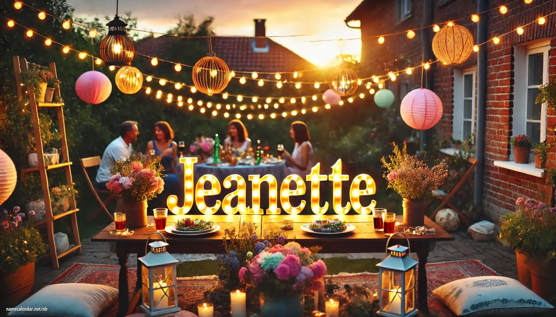 Feiring av navnedag og navn - Jeanette