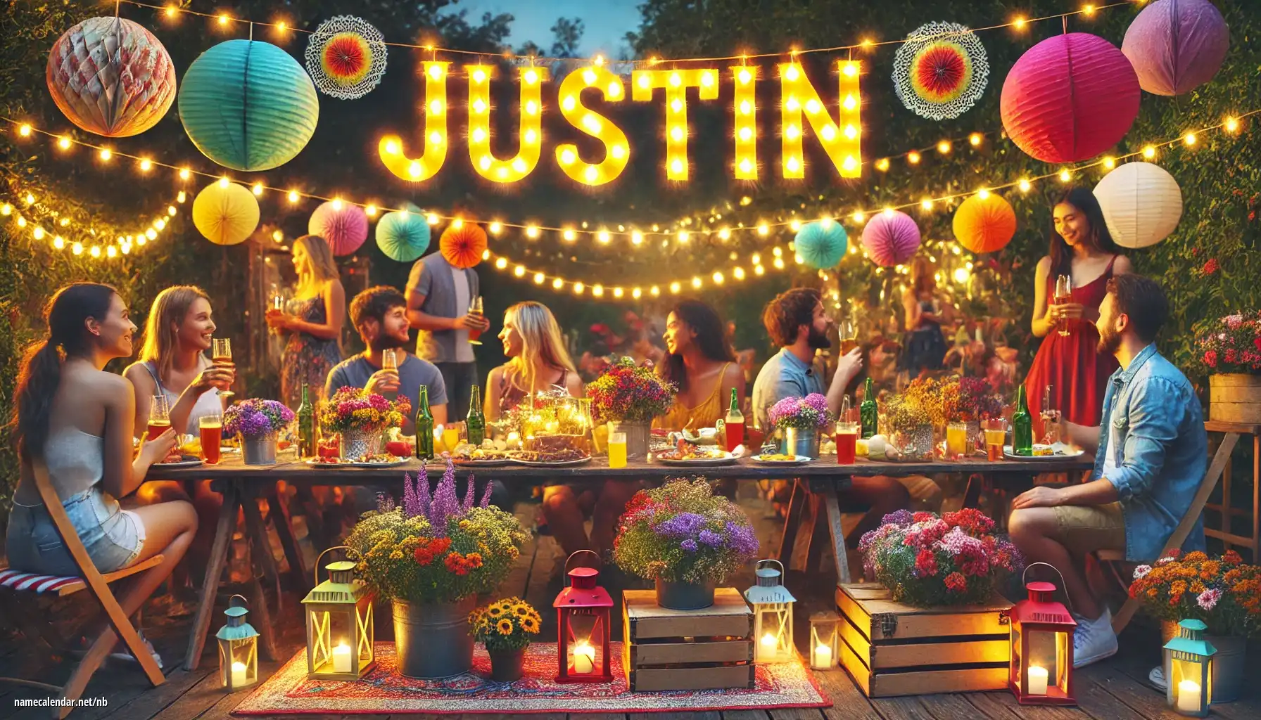 Feiring av navnedag og navn - Justin