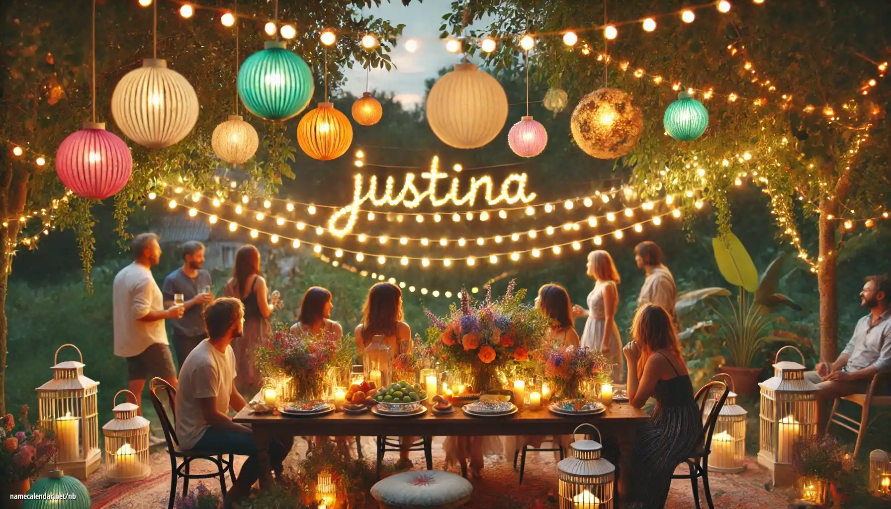 Feiring av navnedag og navn - Justina