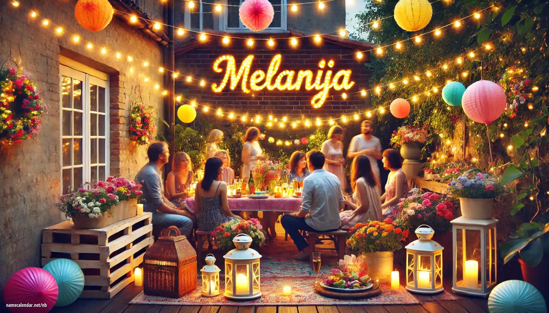 Feiring av navnedag og navn - Melanija