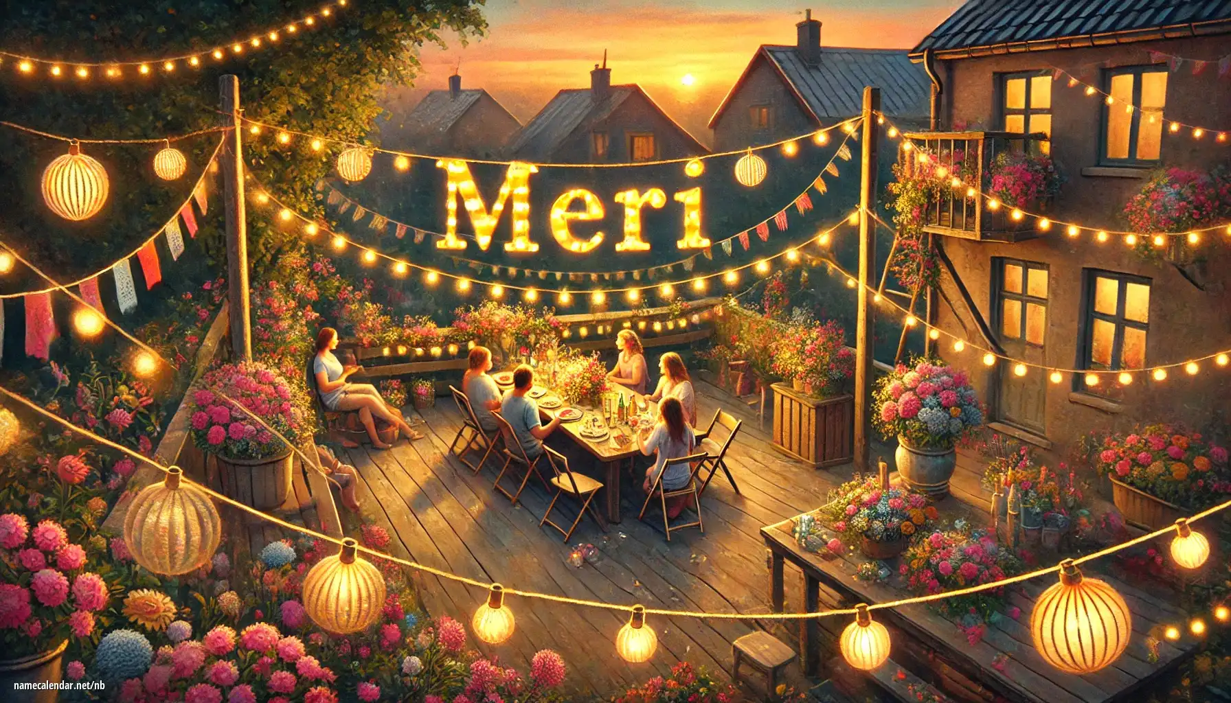 Feiring av navnedag og navn - Meri