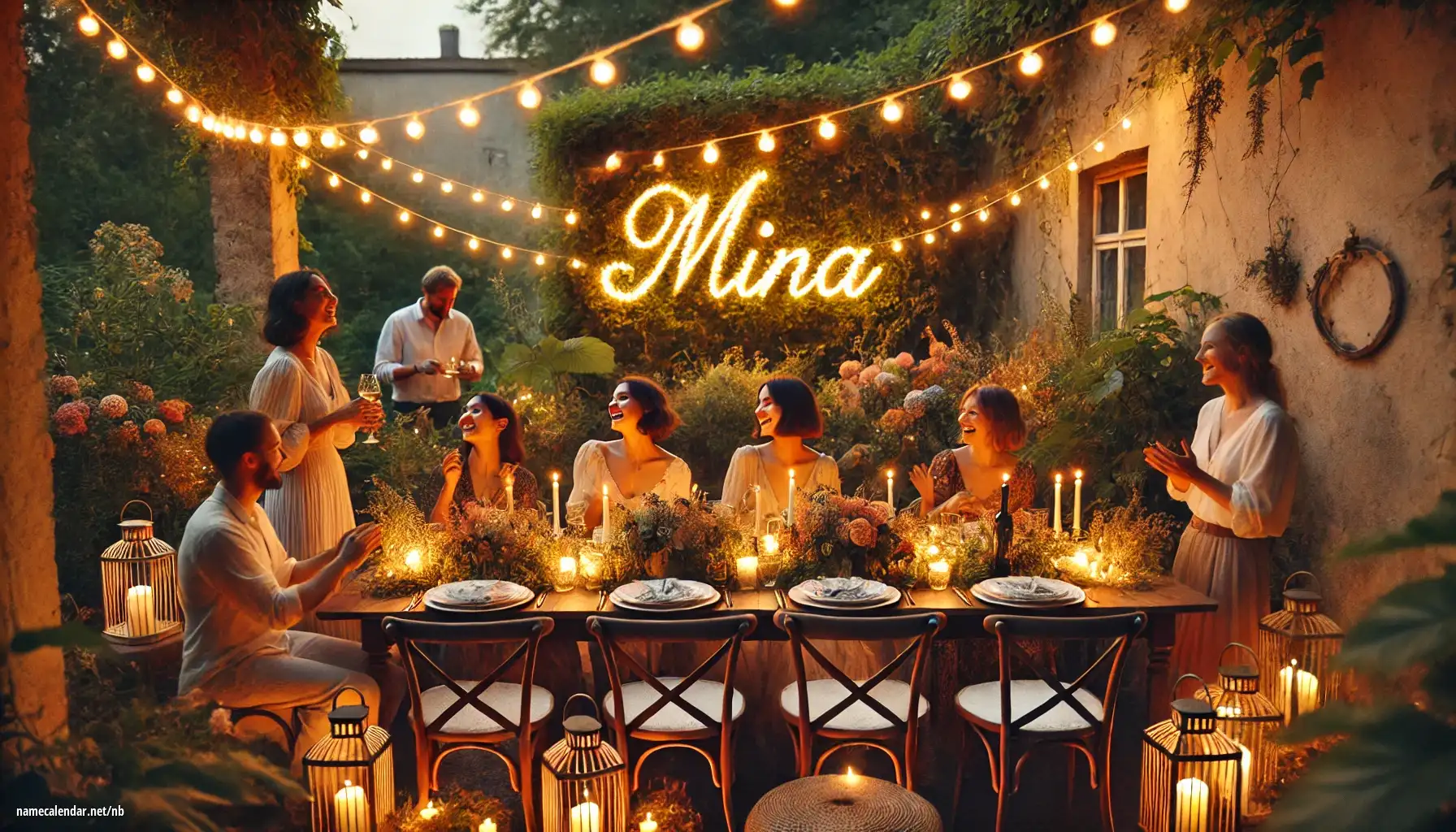 Feiring av navnedag og navn - Mina