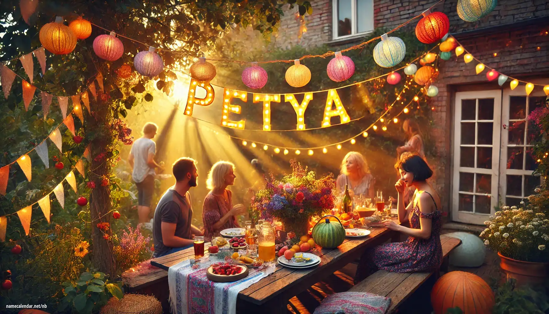 Feiring av navnedag og navn - Petya