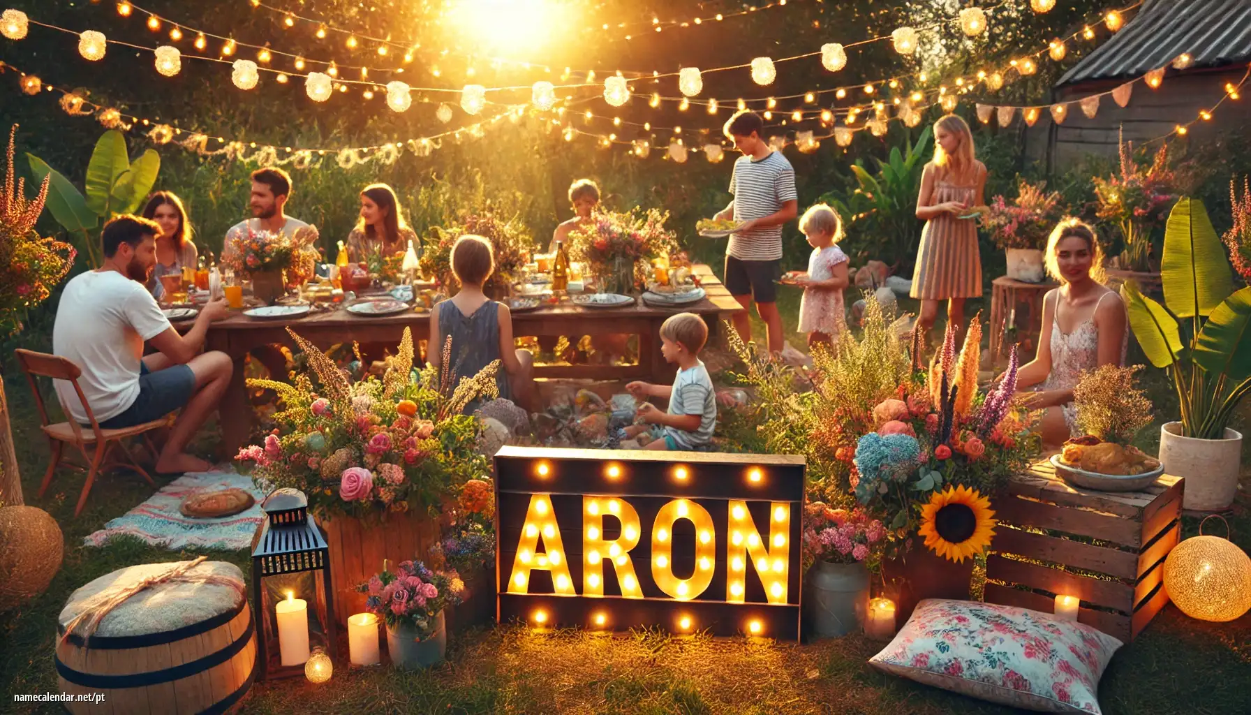 Celebração do dia do nome e nome - Áron