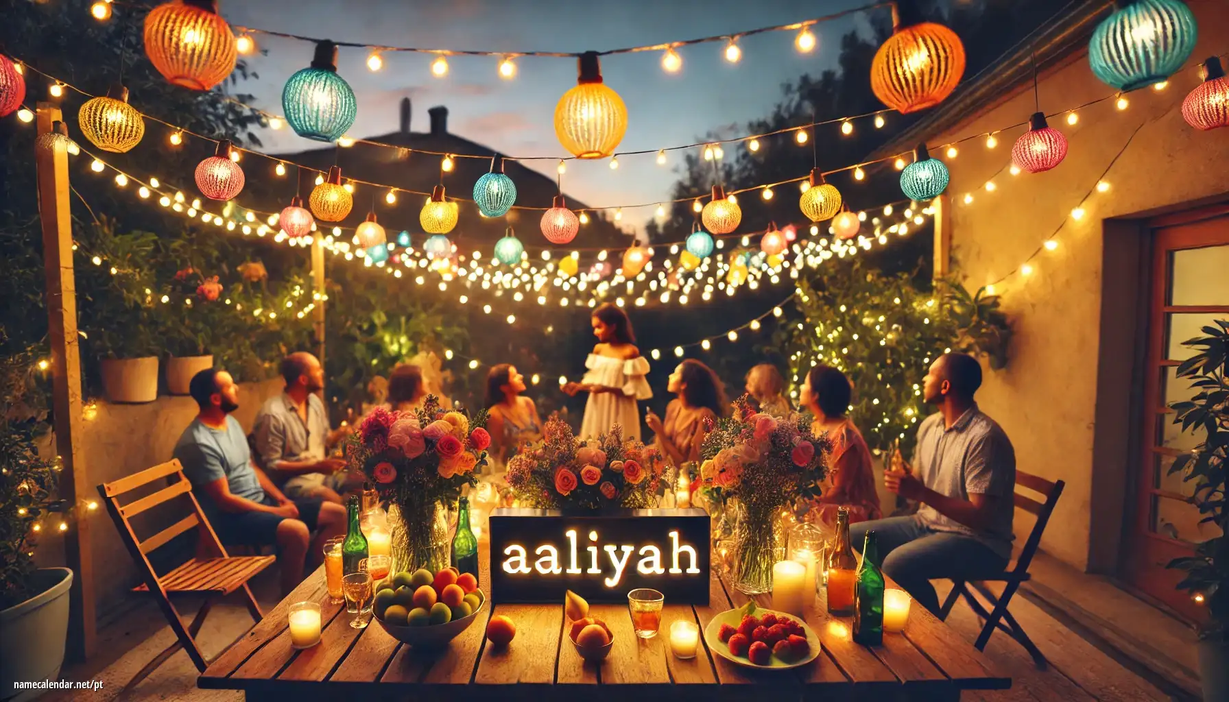 Celebração do dia do nome e nome - Aaliyah