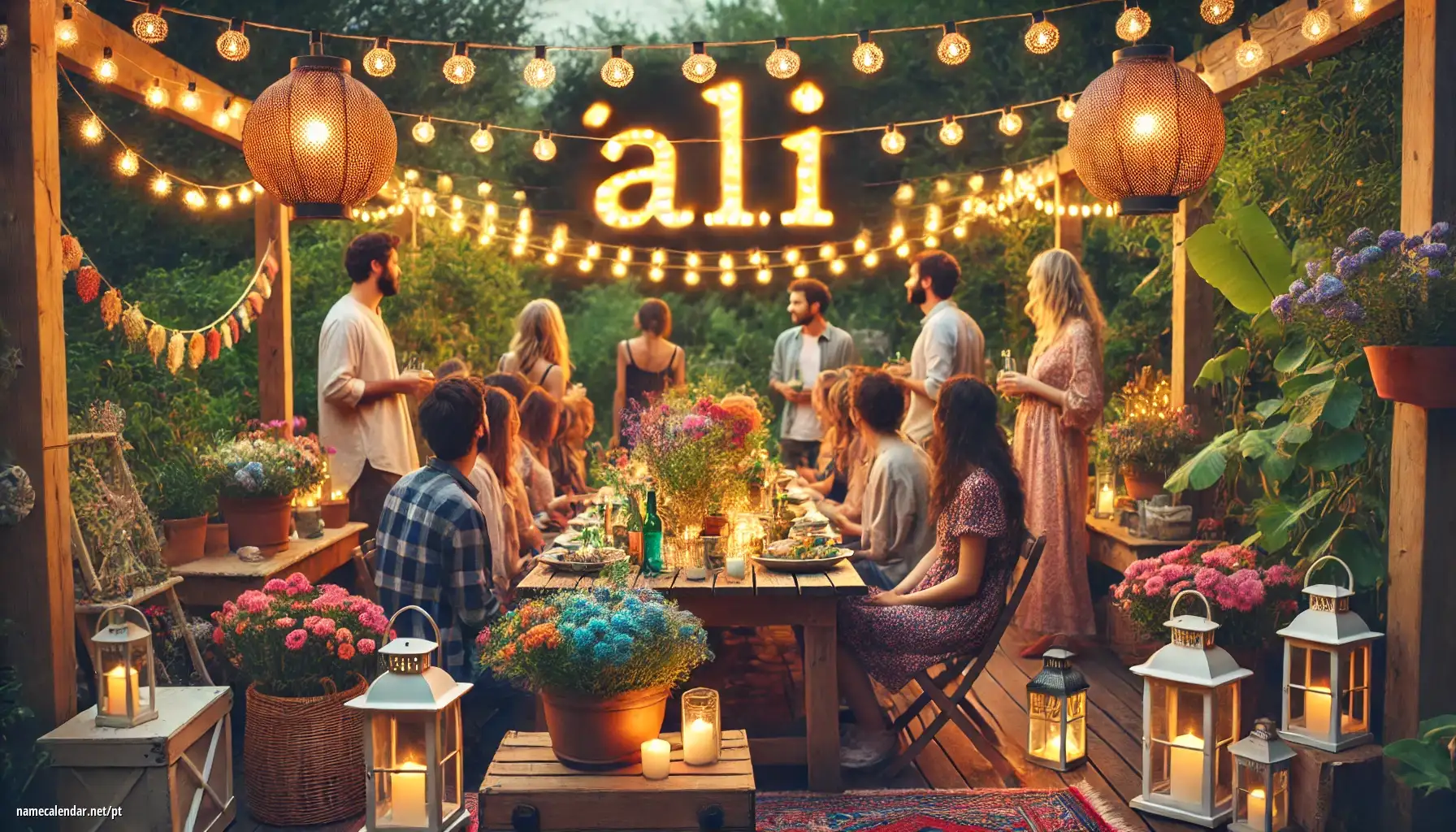 Celebração do dia do nome e nome - Ali