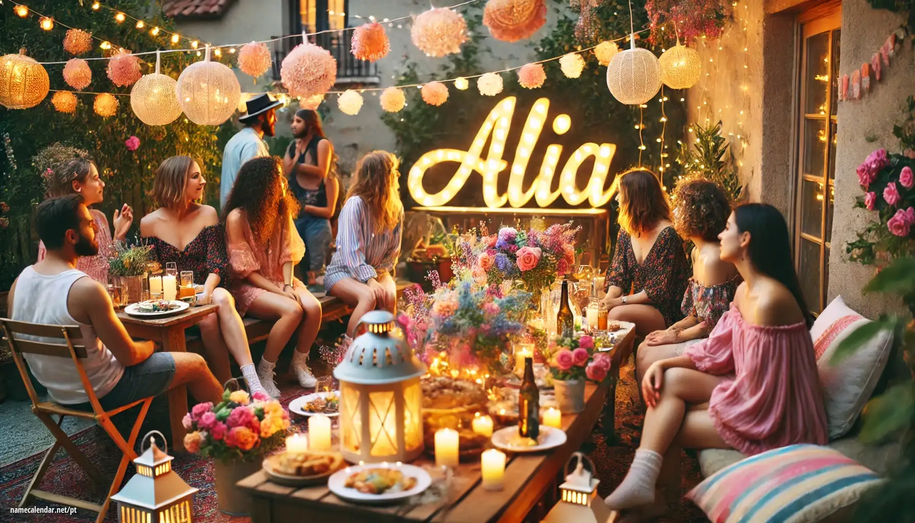 Celebração do dia do nome e nome - Alia
