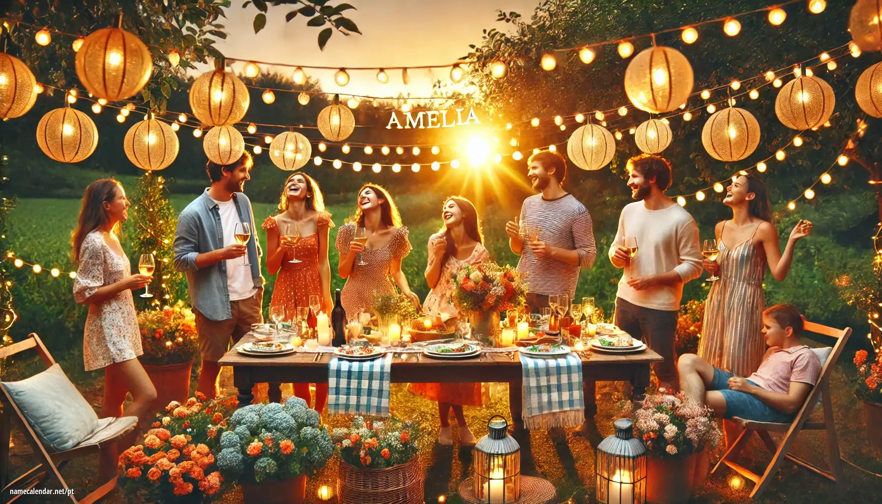 Celebração do dia do nome e nome - Amélia