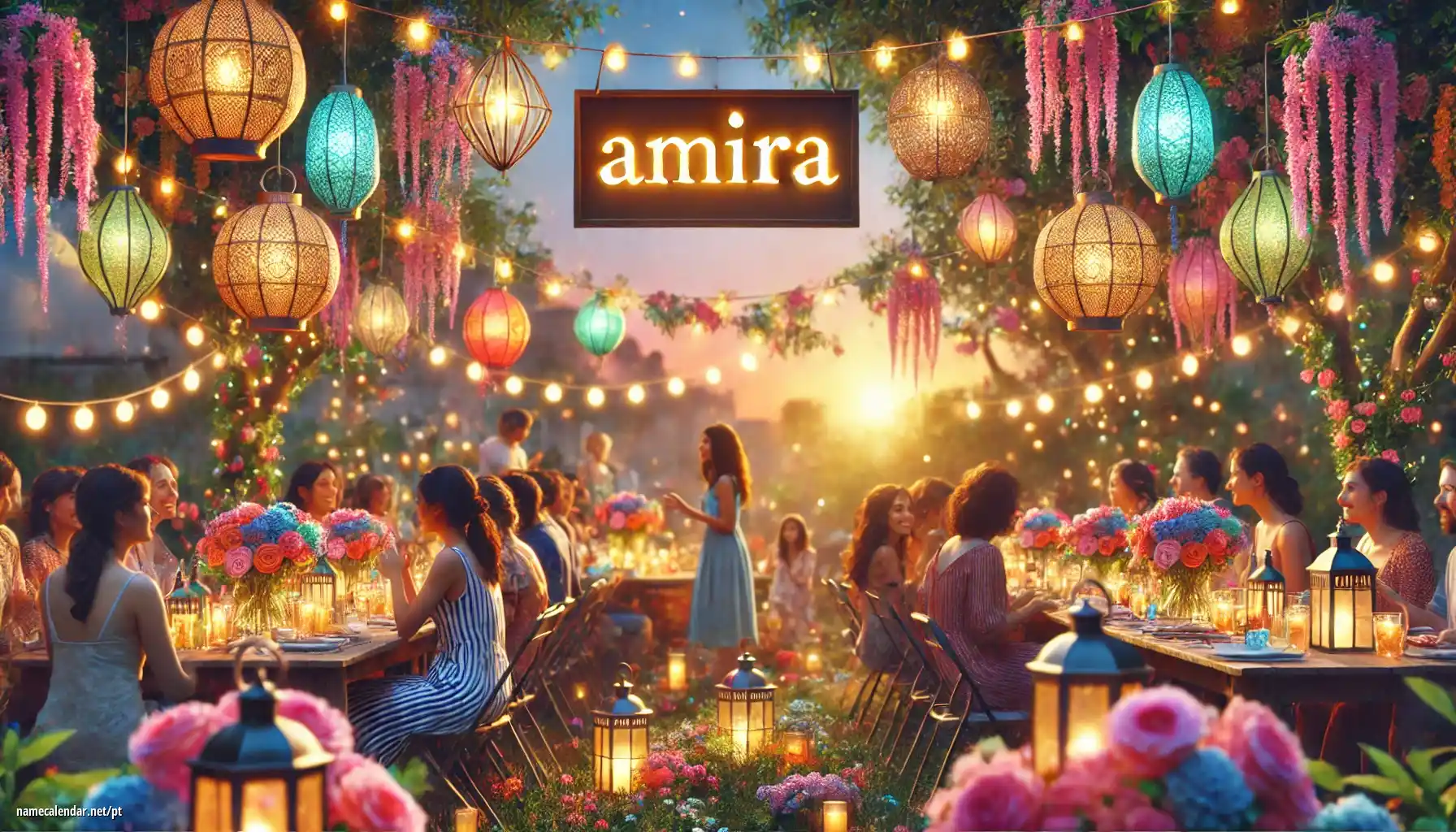 Celebração do dia do nome e nome - Amira