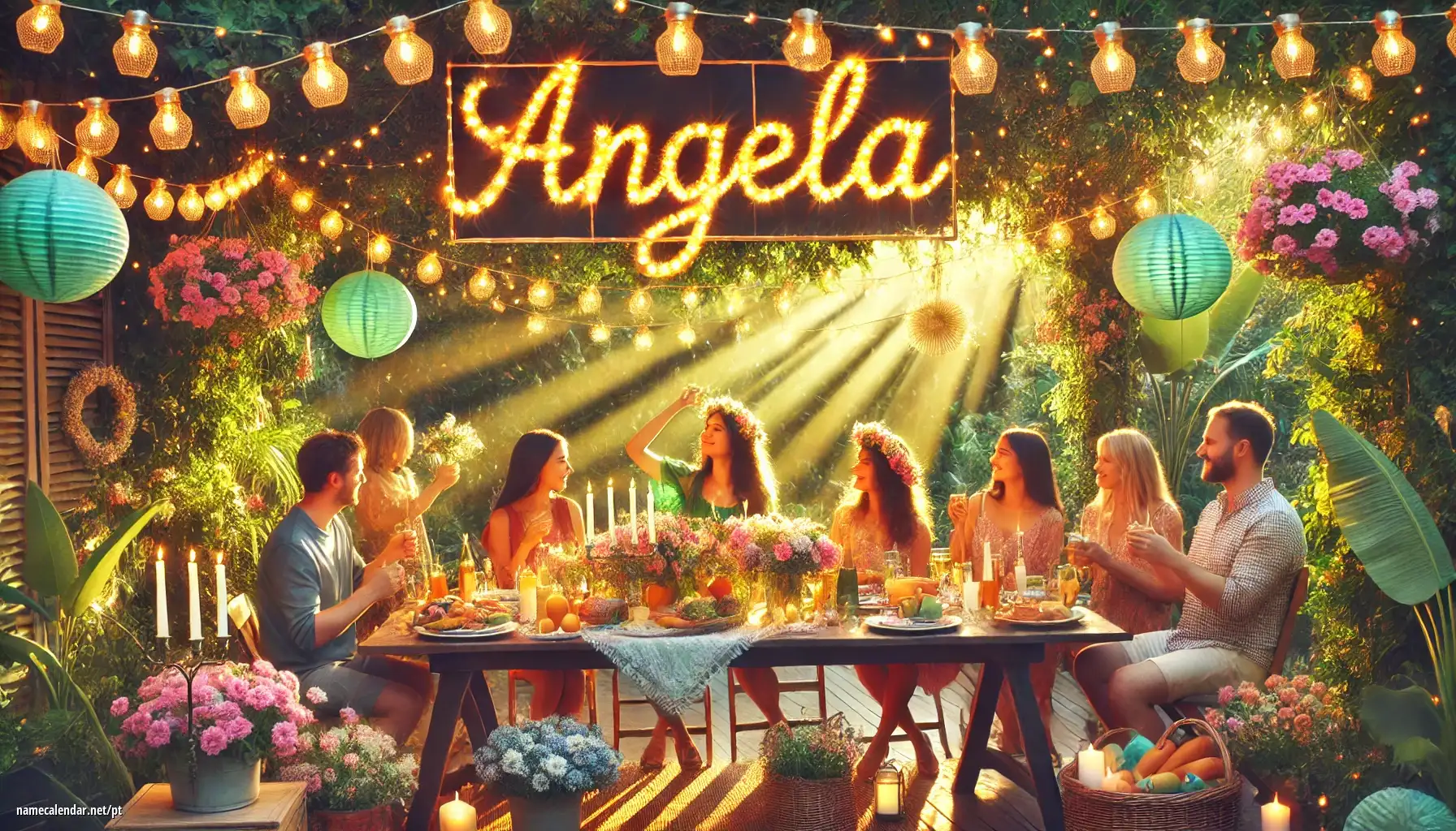 Celebração do dia do nome e nome - Angéla