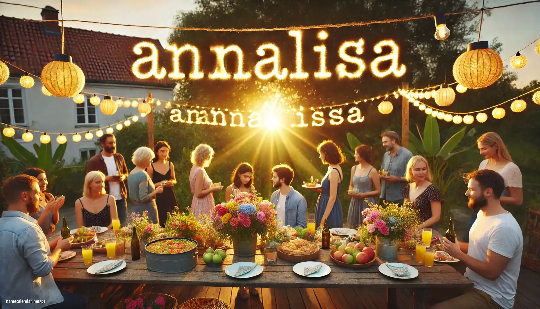 Celebração do dia do nome e nome - Annalisa