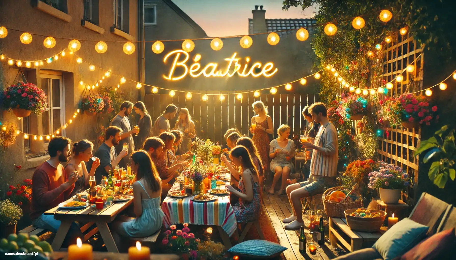 Celebração do dia do nome e nome - Béatrice