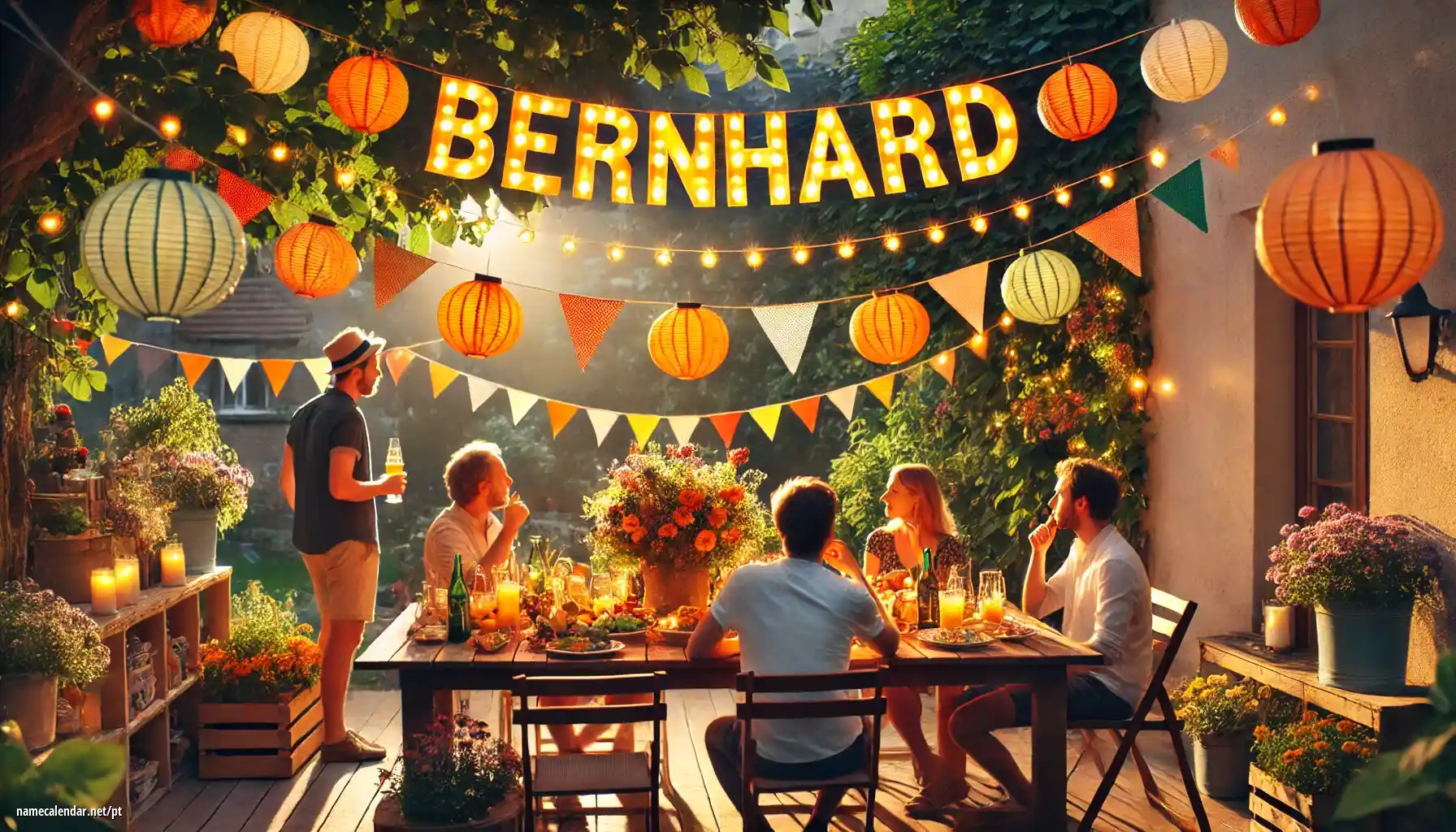 Celebração do dia do nome e nome - Bernhard