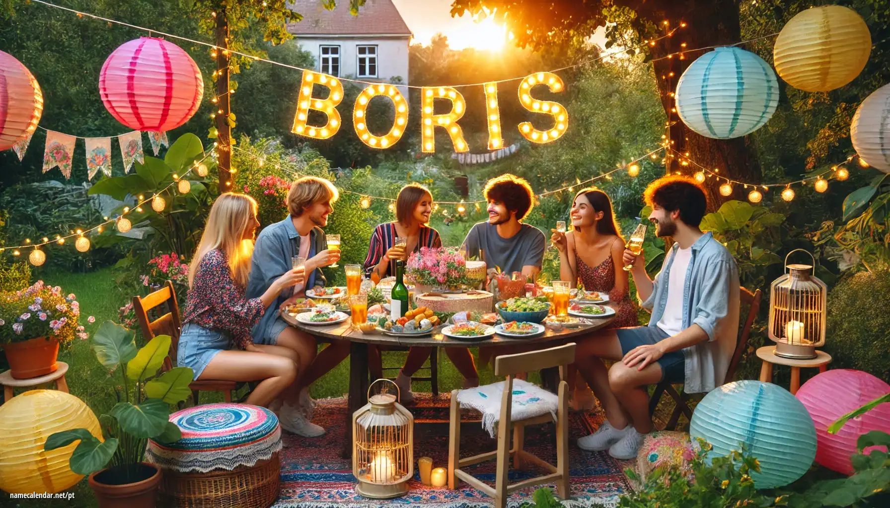 Celebração do dia do nome e nome - Boris