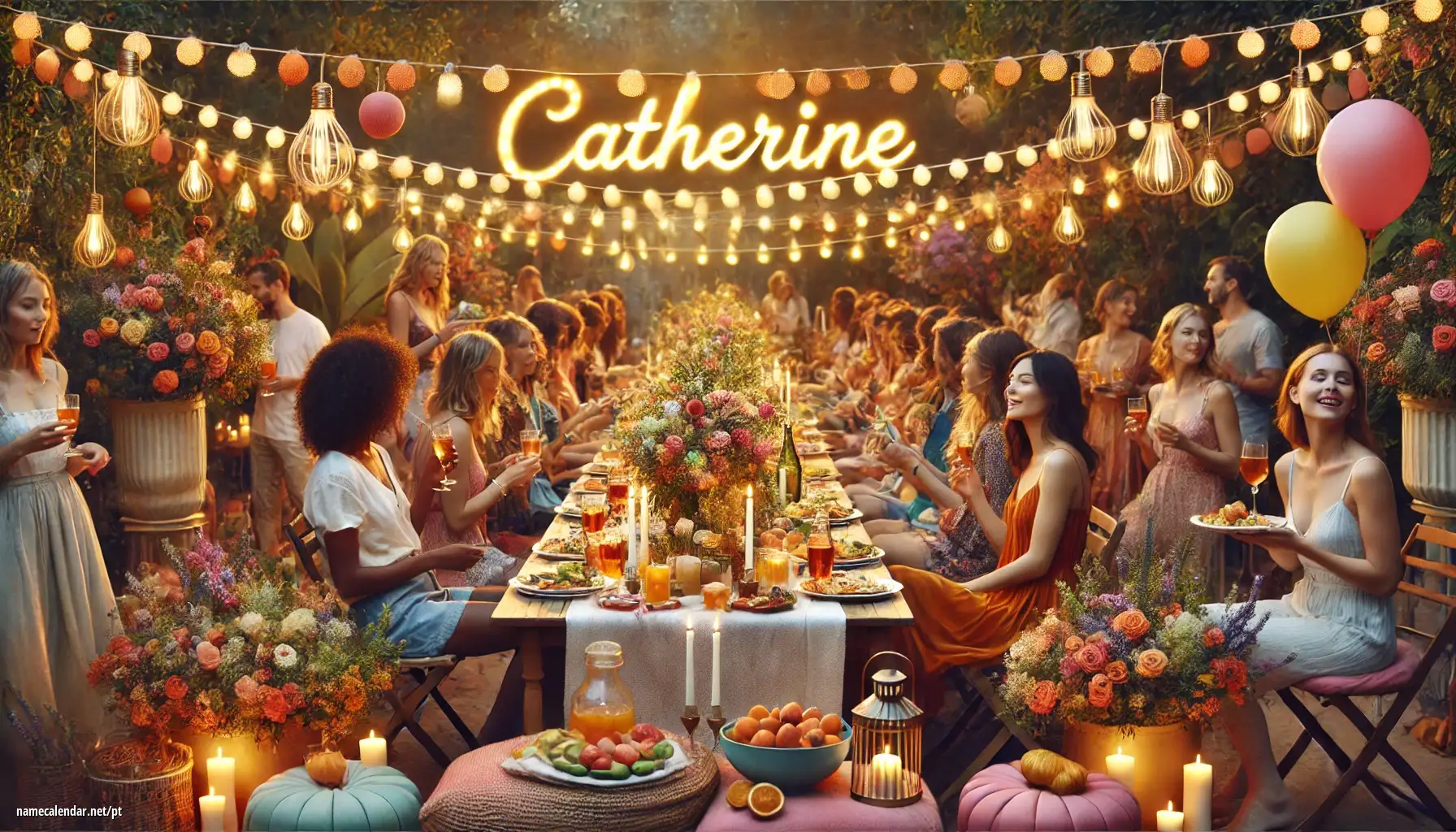 Celebração do dia do nome e nome - Catherine
