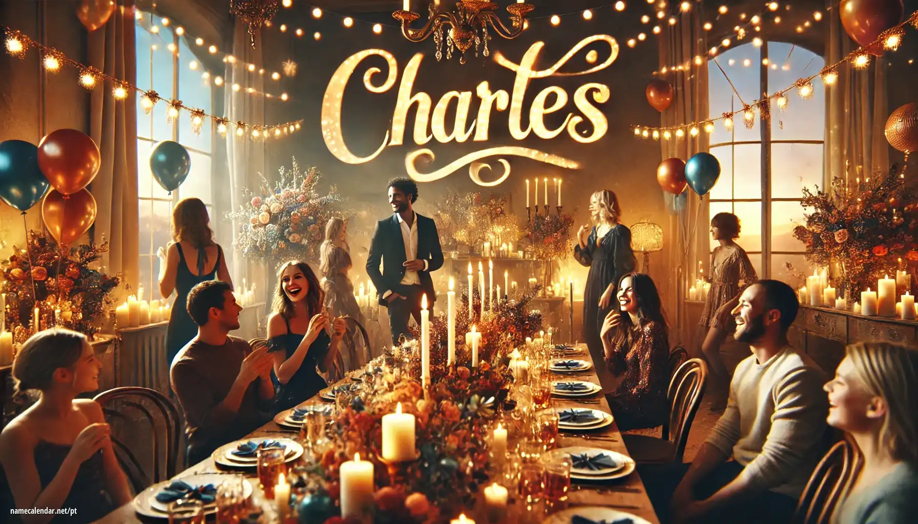 Celebração do dia do nome e nome - Charles