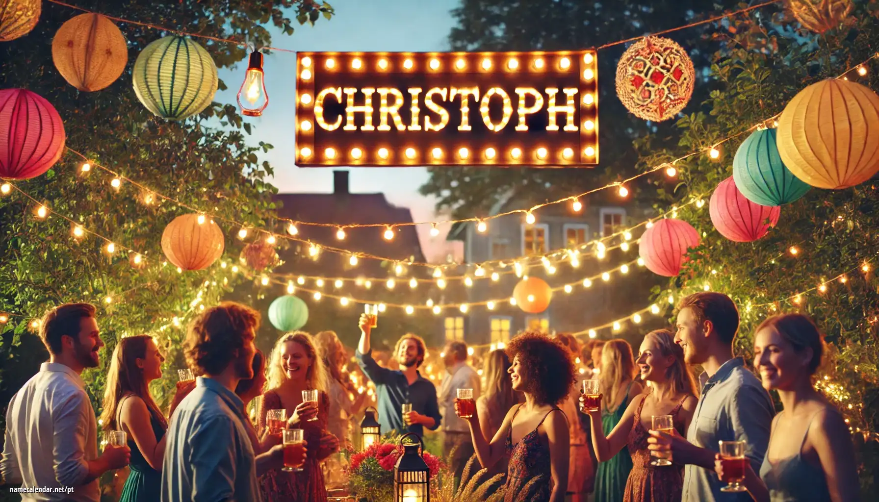 Celebração do dia do nome e nome - Christoph