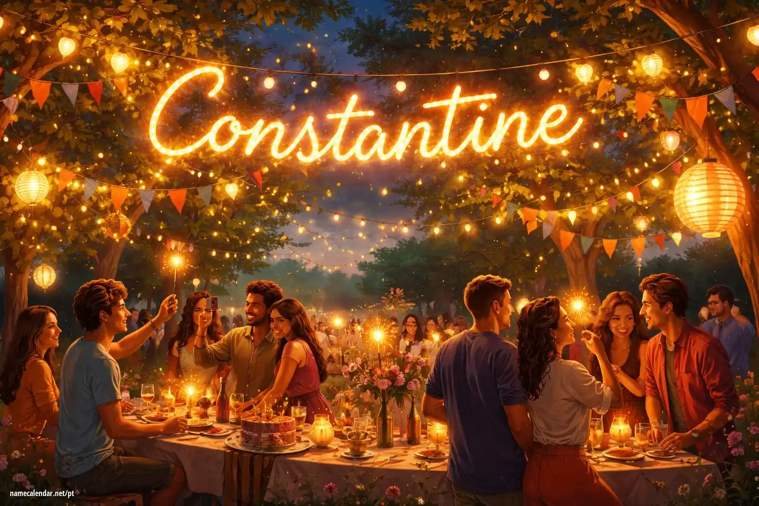 Celebração do dia do nome e nome - Constantine
