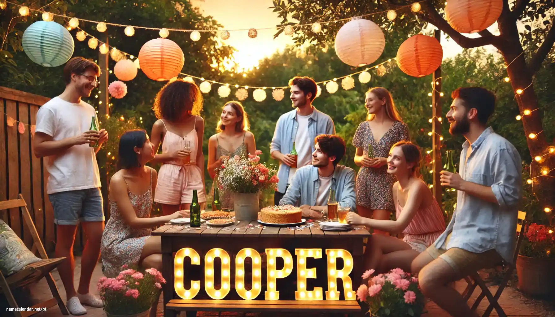 Celebração do dia do nome e nome - Cooper