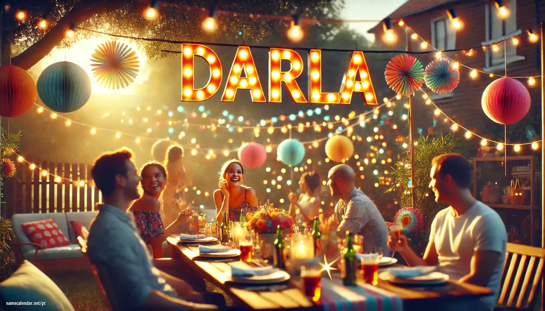 Celebração do dia do nome e nome - Darla