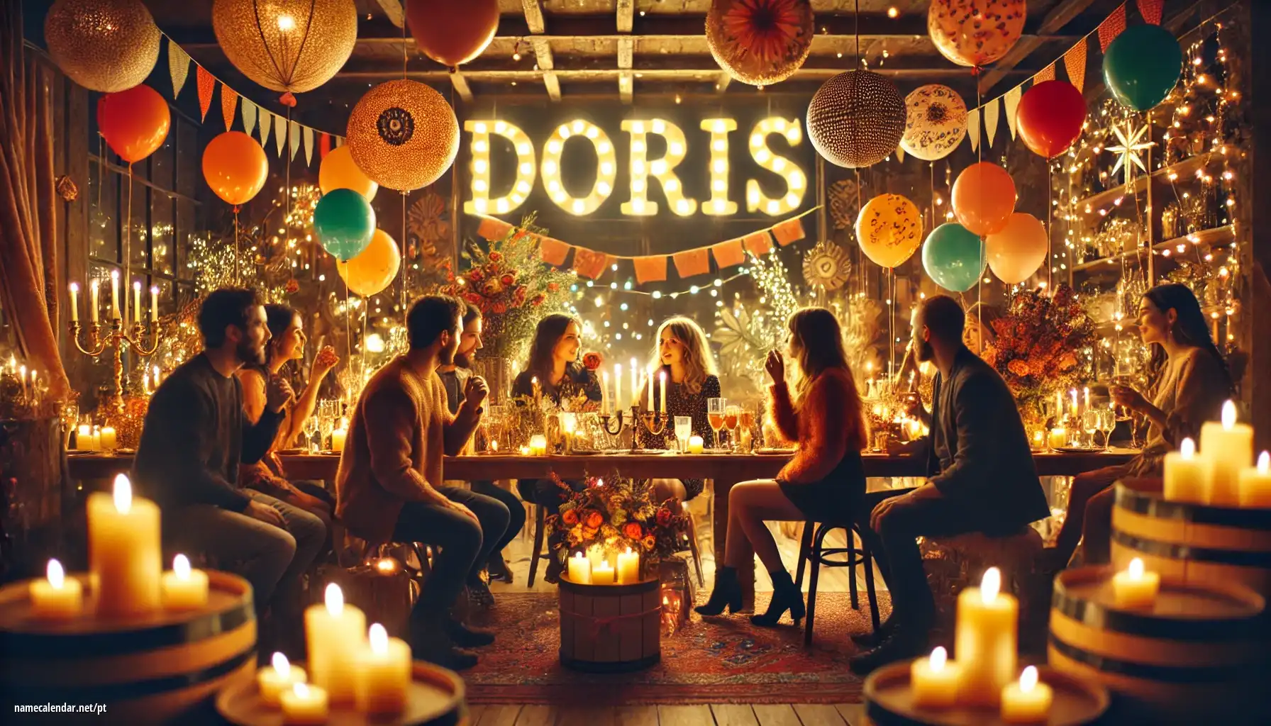 Celebração do dia do nome e nome - Doris