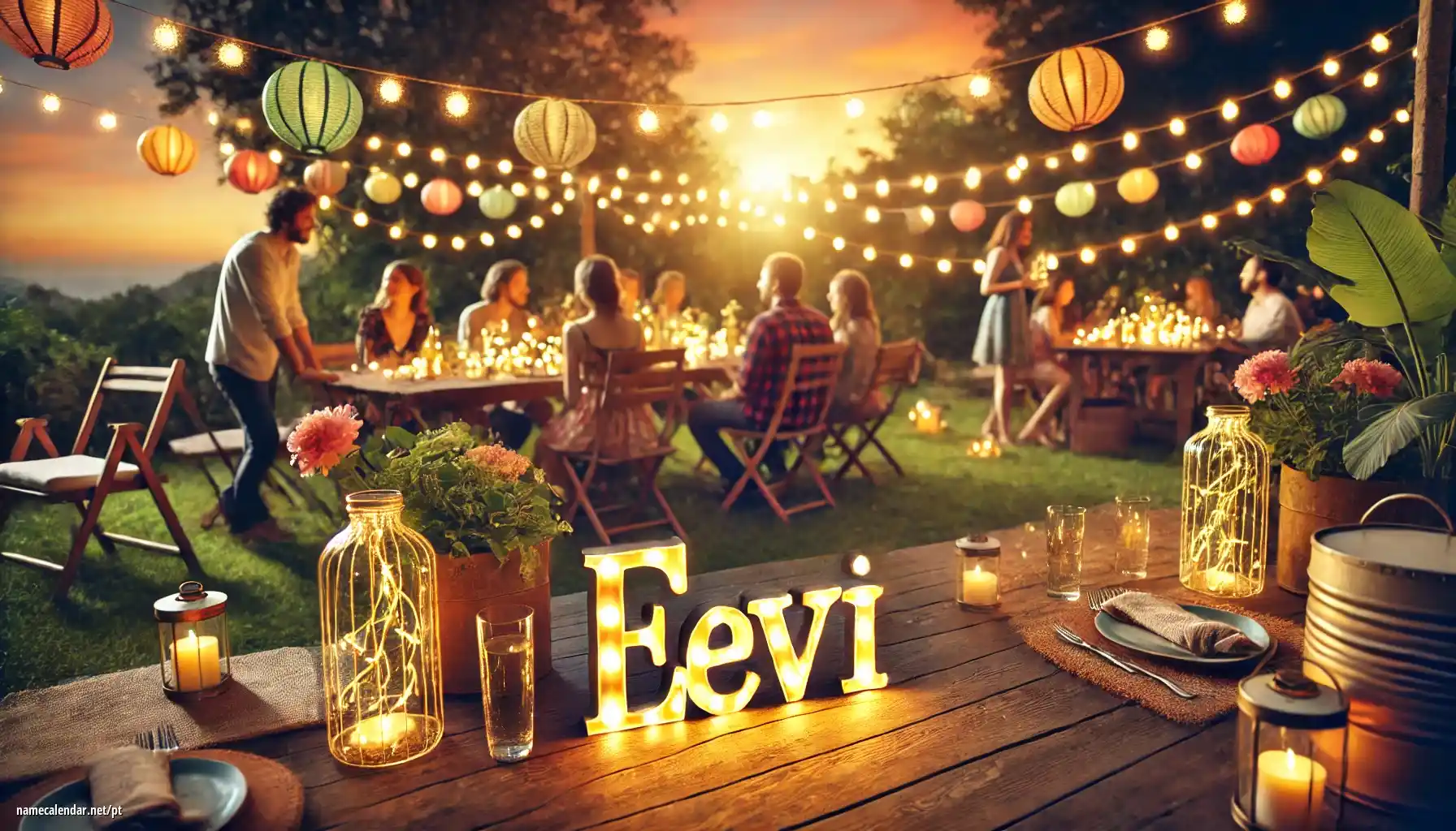 Celebração do dia do nome e nome - Eevi