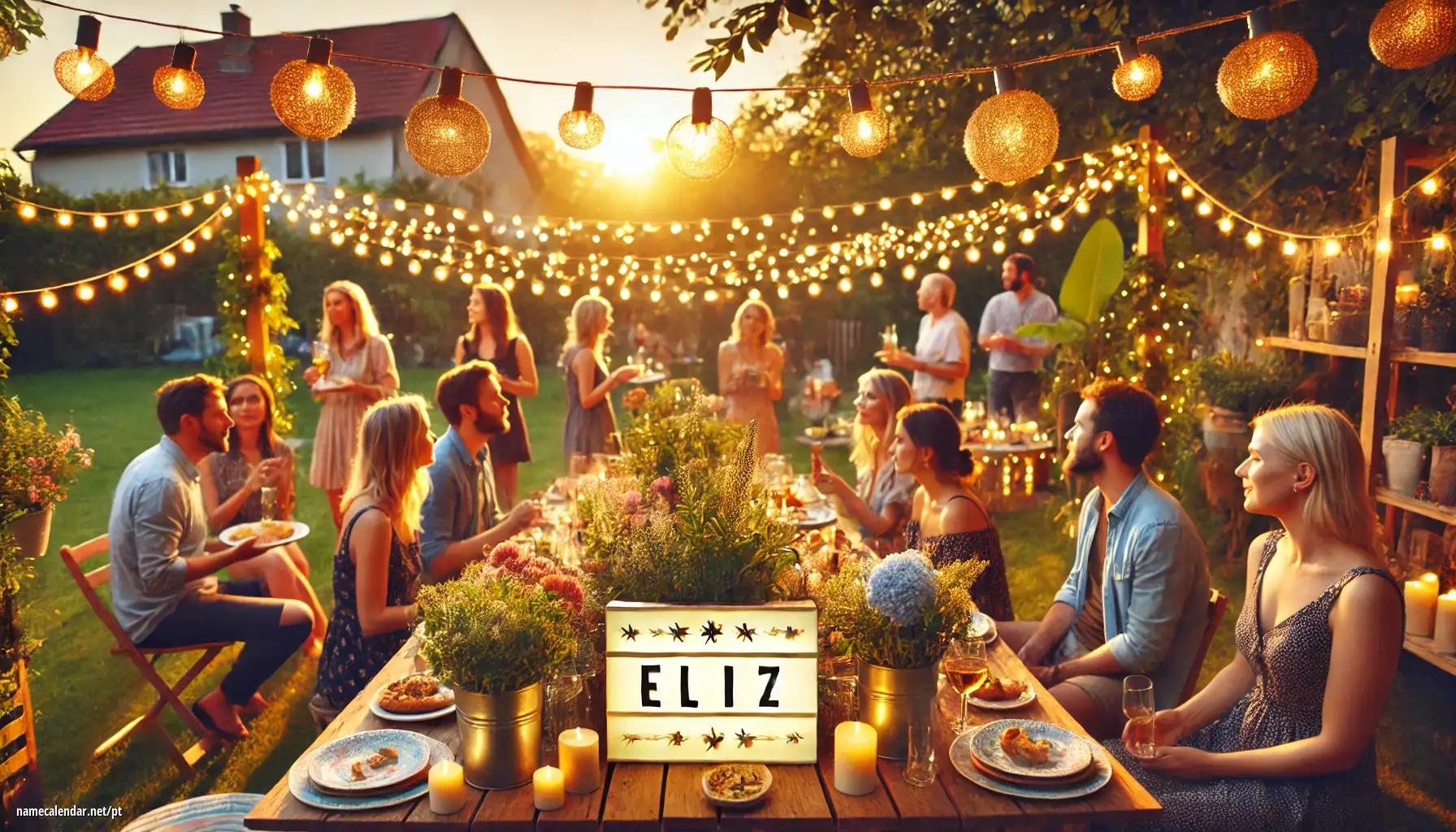 Celebração do dia do nome e nome - Eliz