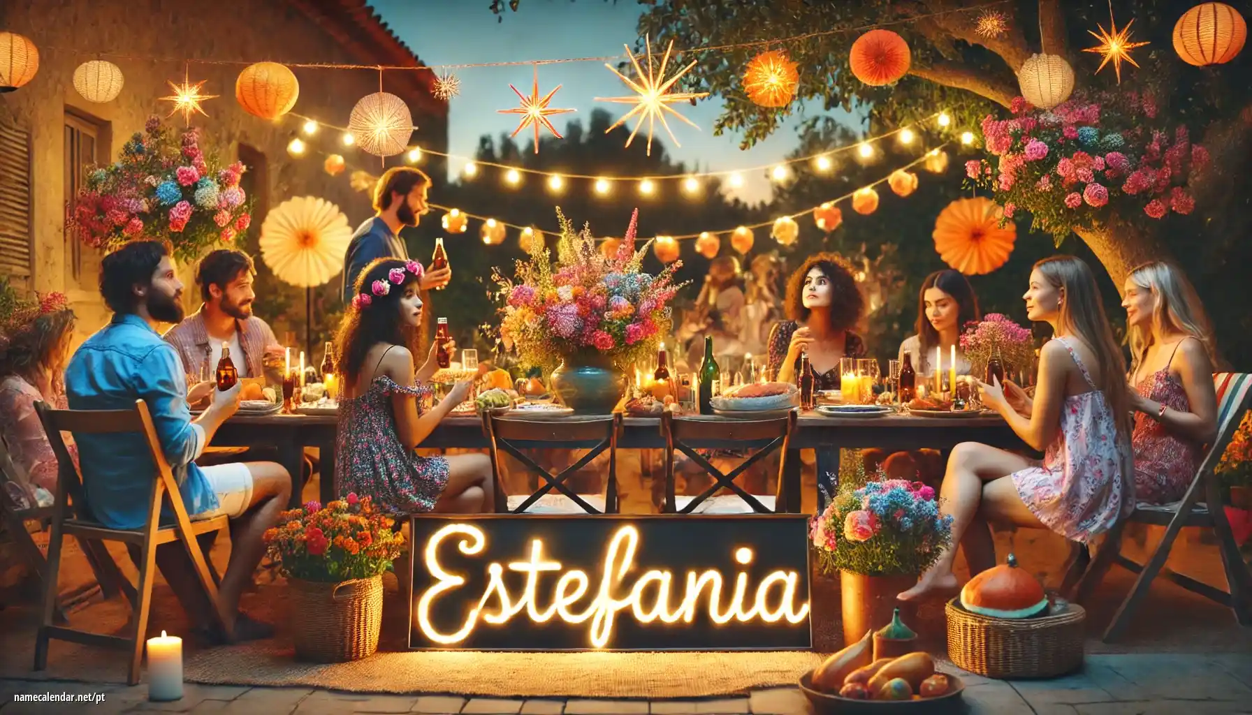 Celebração do dia do nome e nome - Estefania