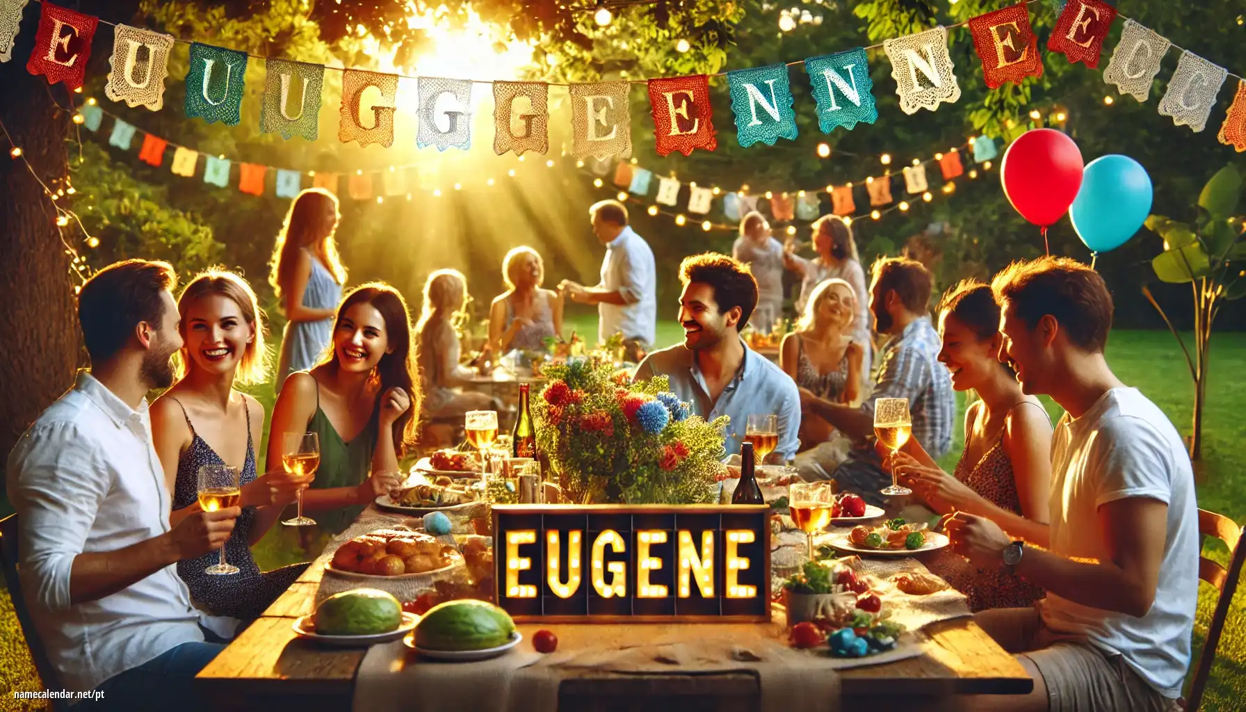 Celebração do dia do nome e nome - Eugene