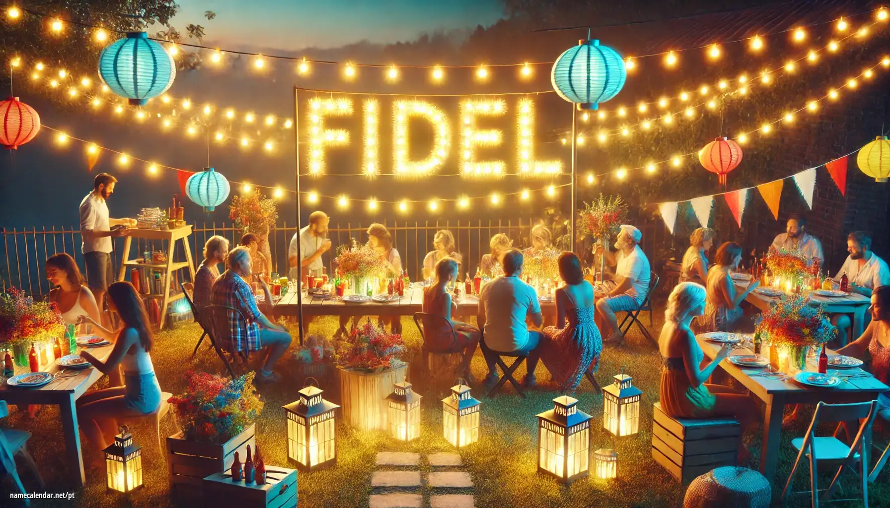 Celebração do dia do nome e nome - Fidel