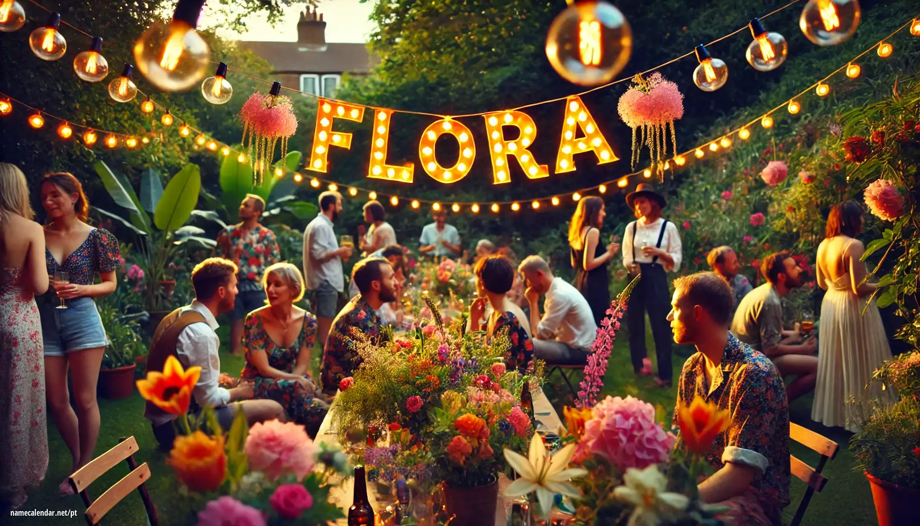 Celebração do dia do nome e nome - Flóra