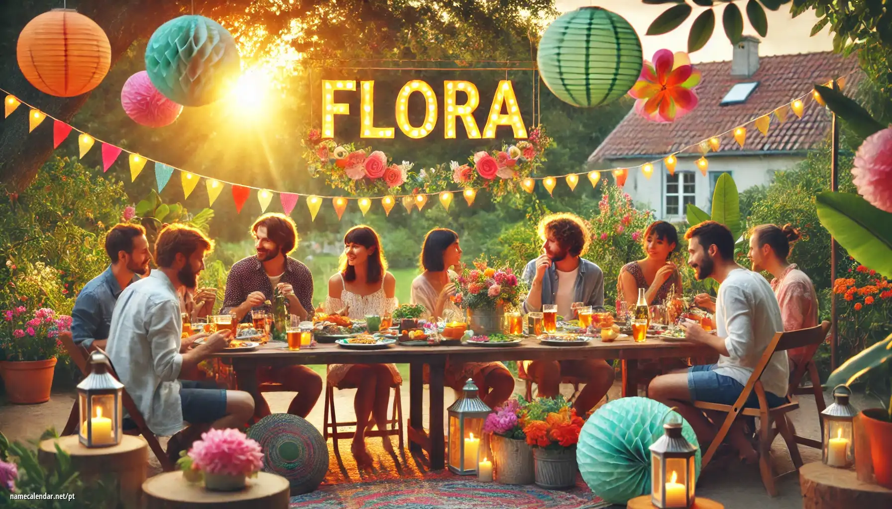 Celebração do dia do nome e nome - Flora