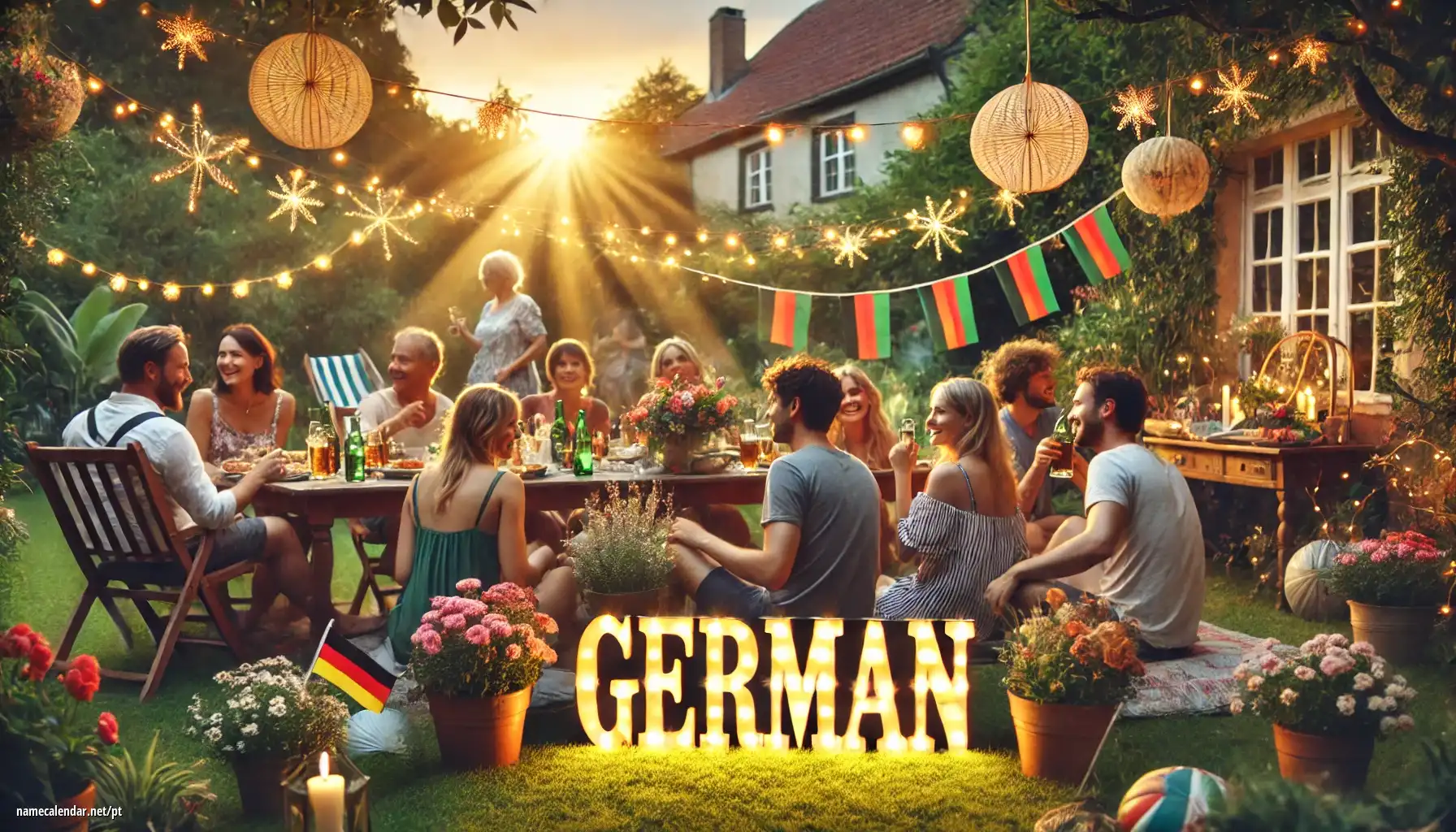 Celebração do dia do nome e nome - Germán