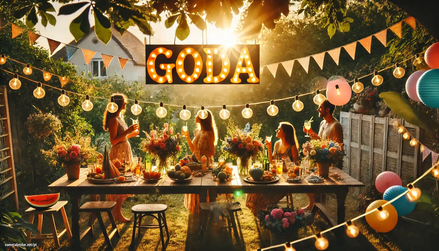 Celebração do dia do nome e nome - Goda