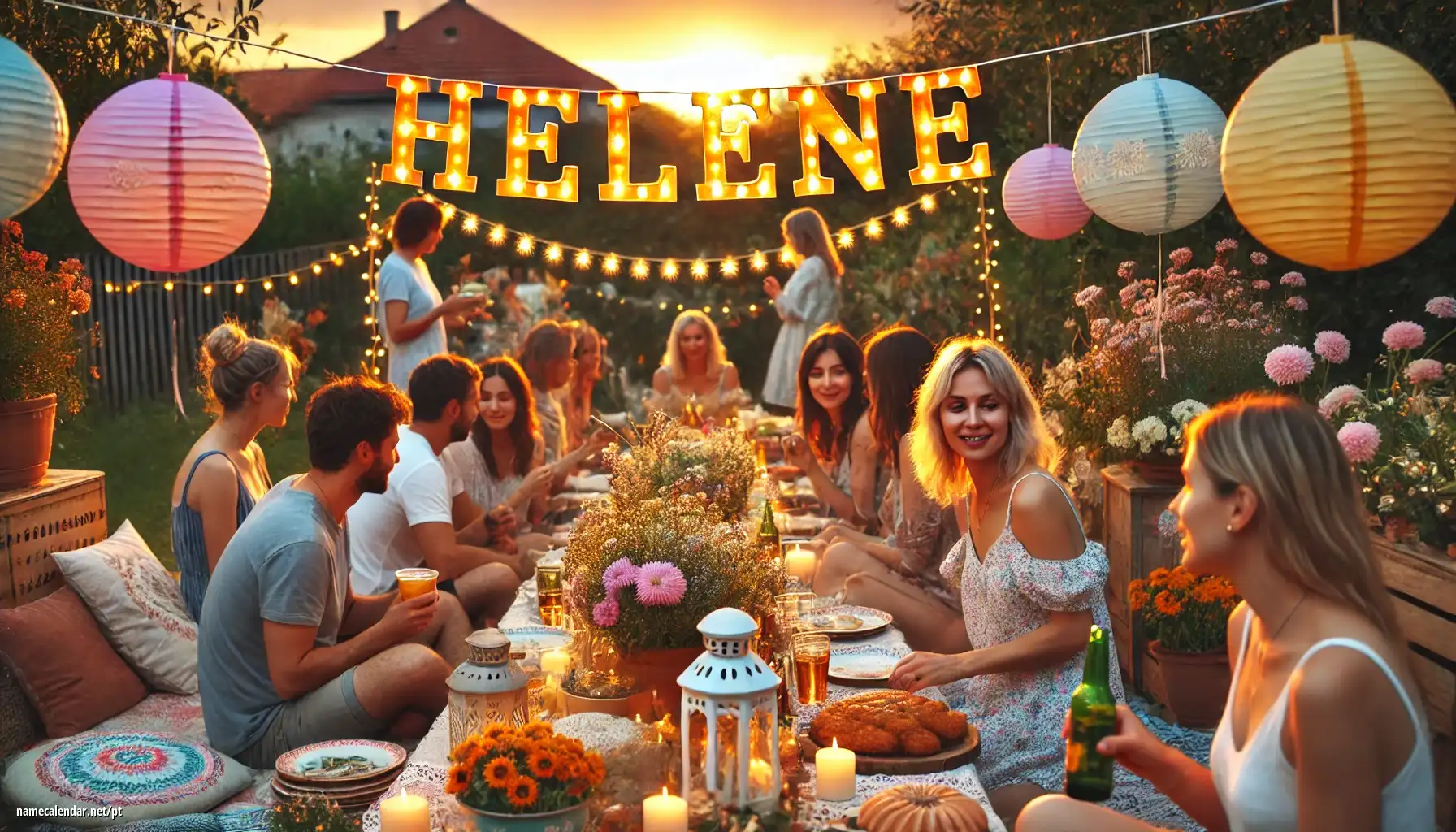 Celebração do dia do nome e nome - Hélène