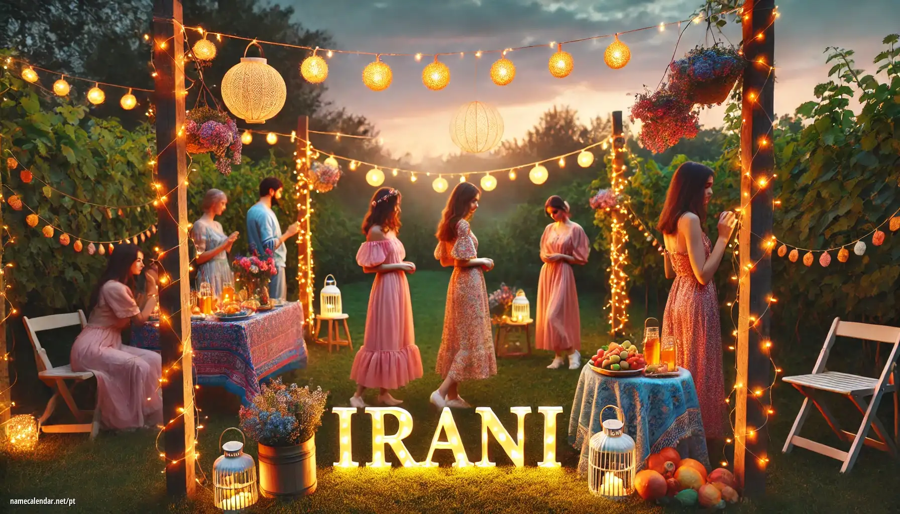 Celebração do dia do nome e nome - Irani