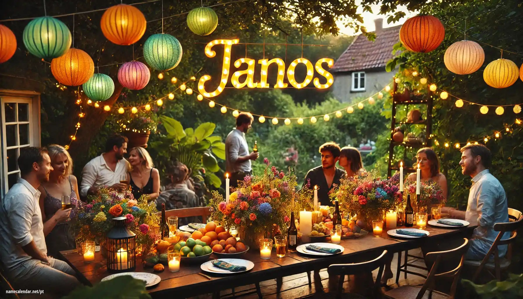 Celebração do dia do nome e nome - János