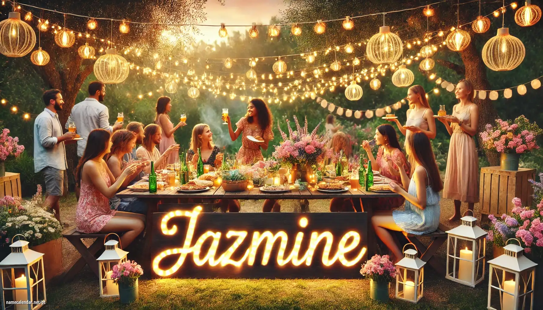 Celebração do dia do nome e nome - Jazmine