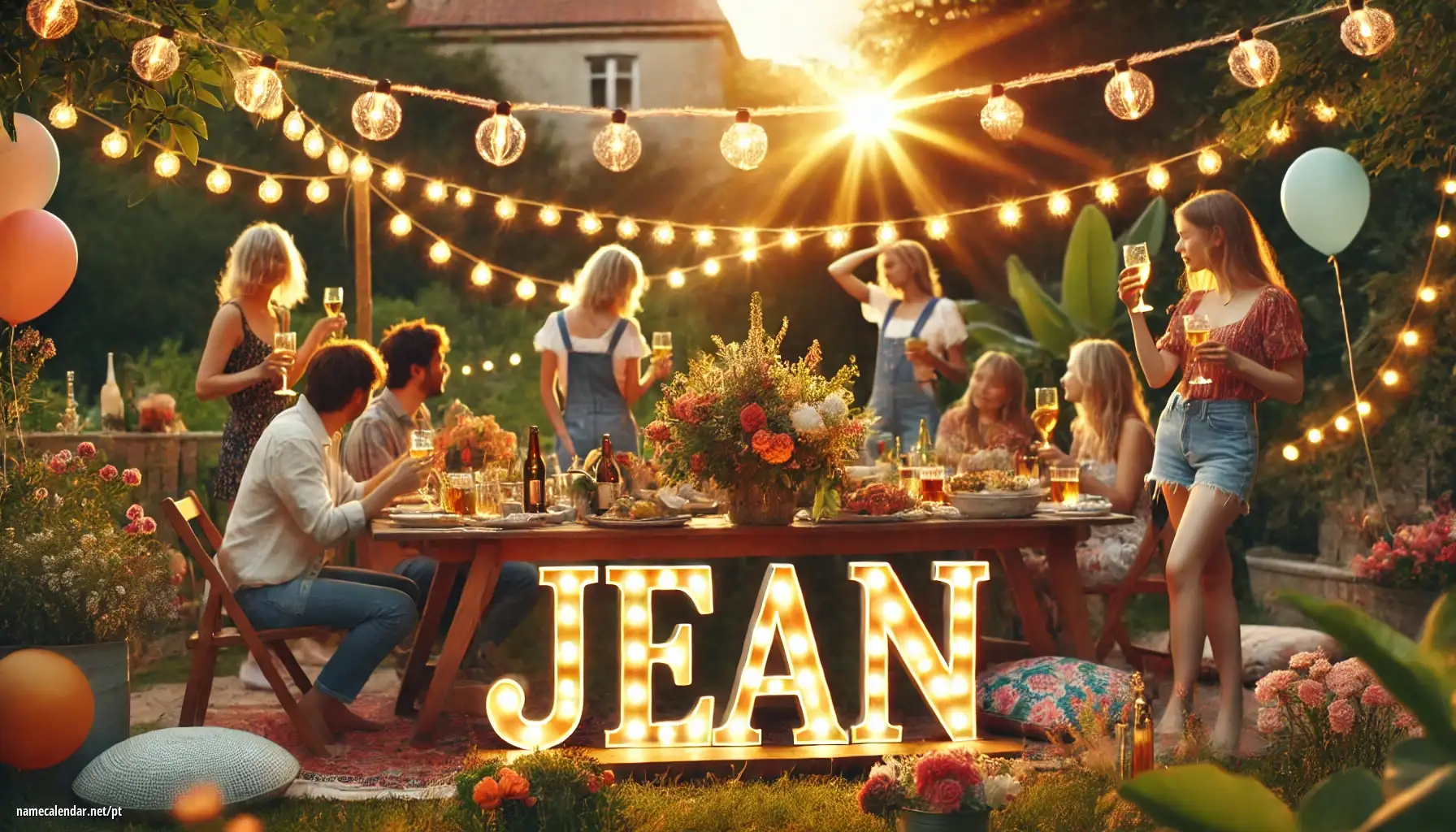 Celebração do dia do nome e nome - Jean