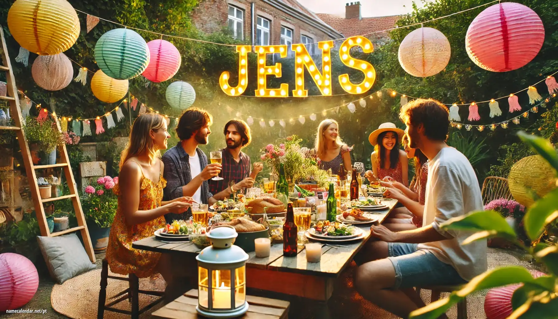 Celebração do dia do nome e nome - Jens