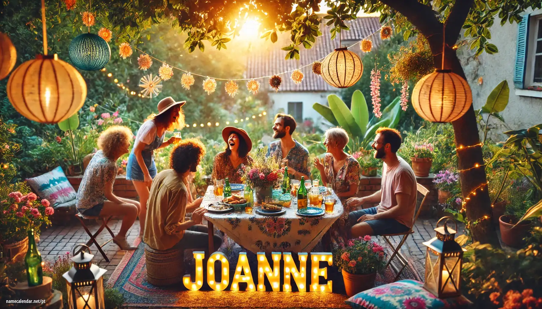 Celebração do dia do nome e nome - Joanne