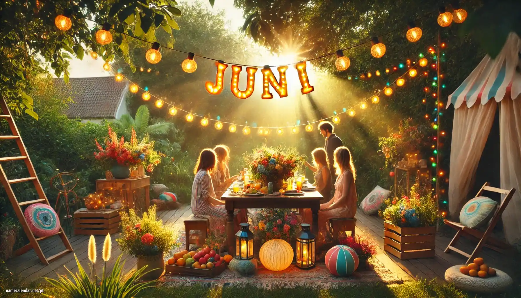 Celebração do dia do nome e nome - Juni