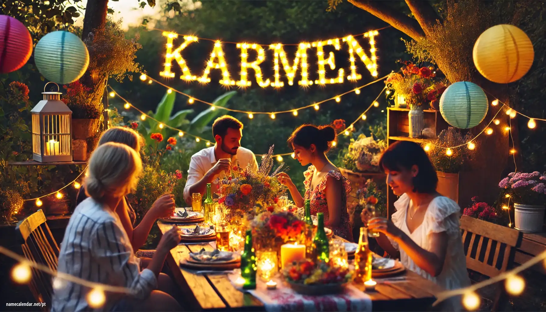 Celebração do dia do nome e nome - Kármen