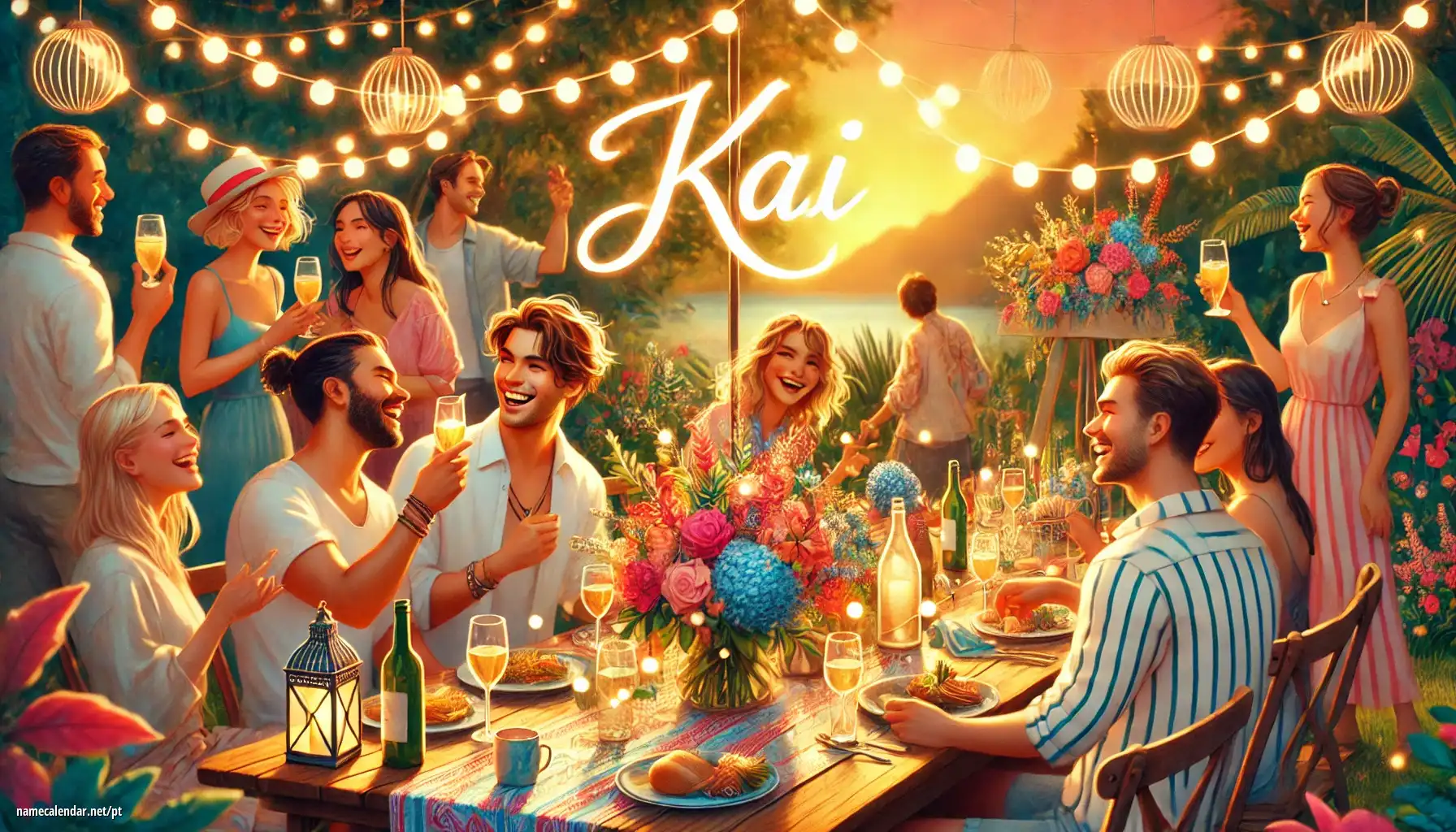 Celebração do dia do nome e nome - Kai