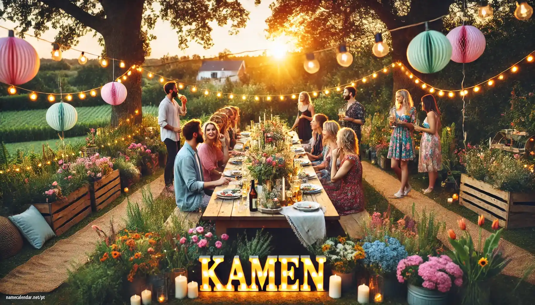 Celebração do dia do nome e nome - Kamen