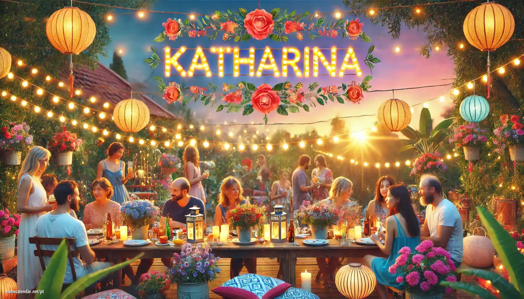 Celebração do dia do nome e nome - Katharina