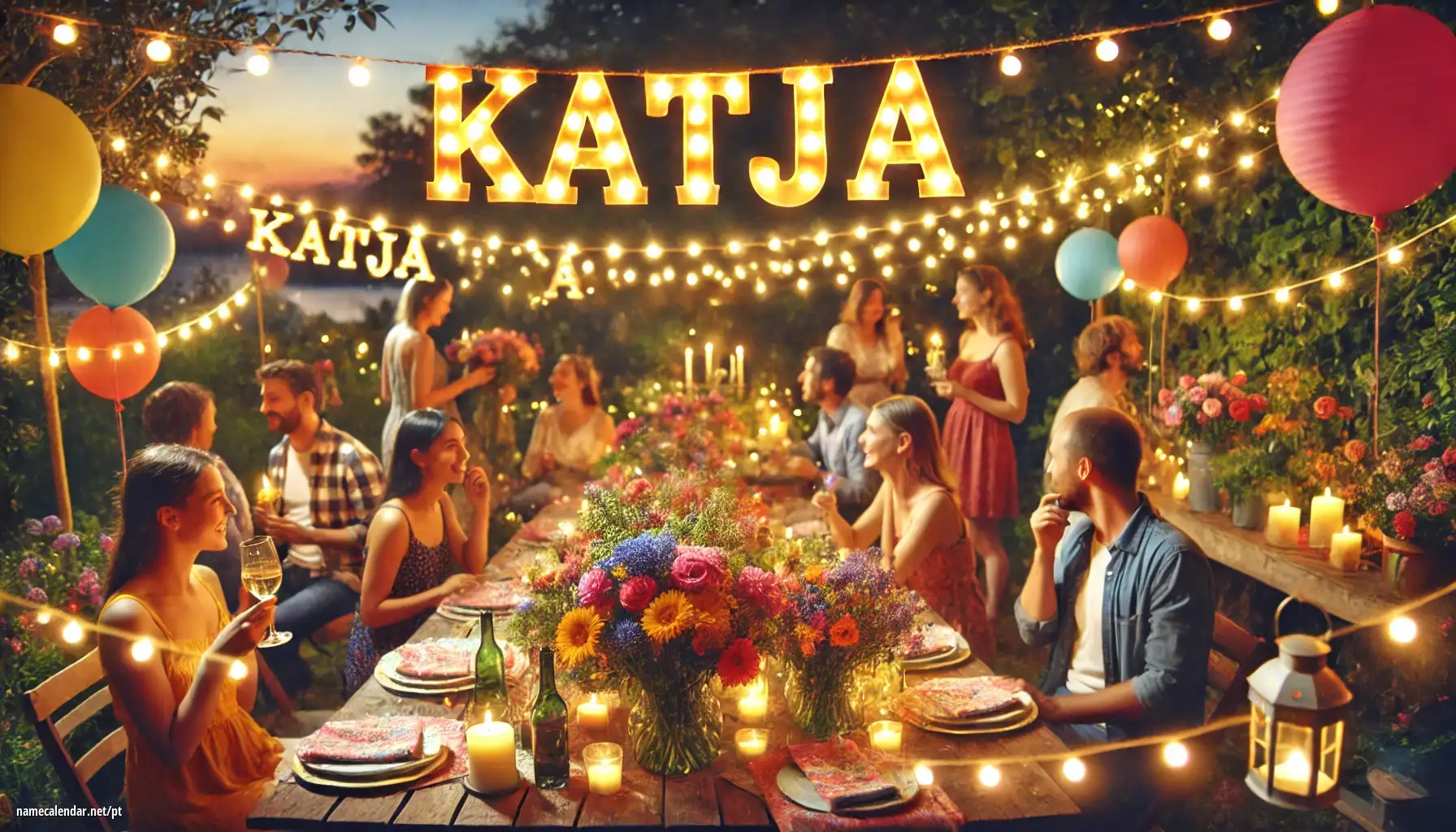 Celebração do dia do nome e nome - Katja