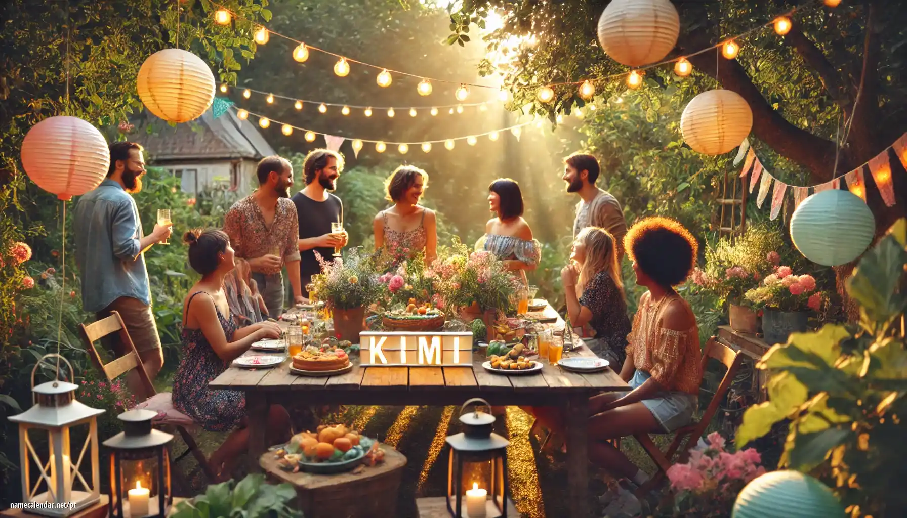 Celebração do dia do nome e nome - Kimi