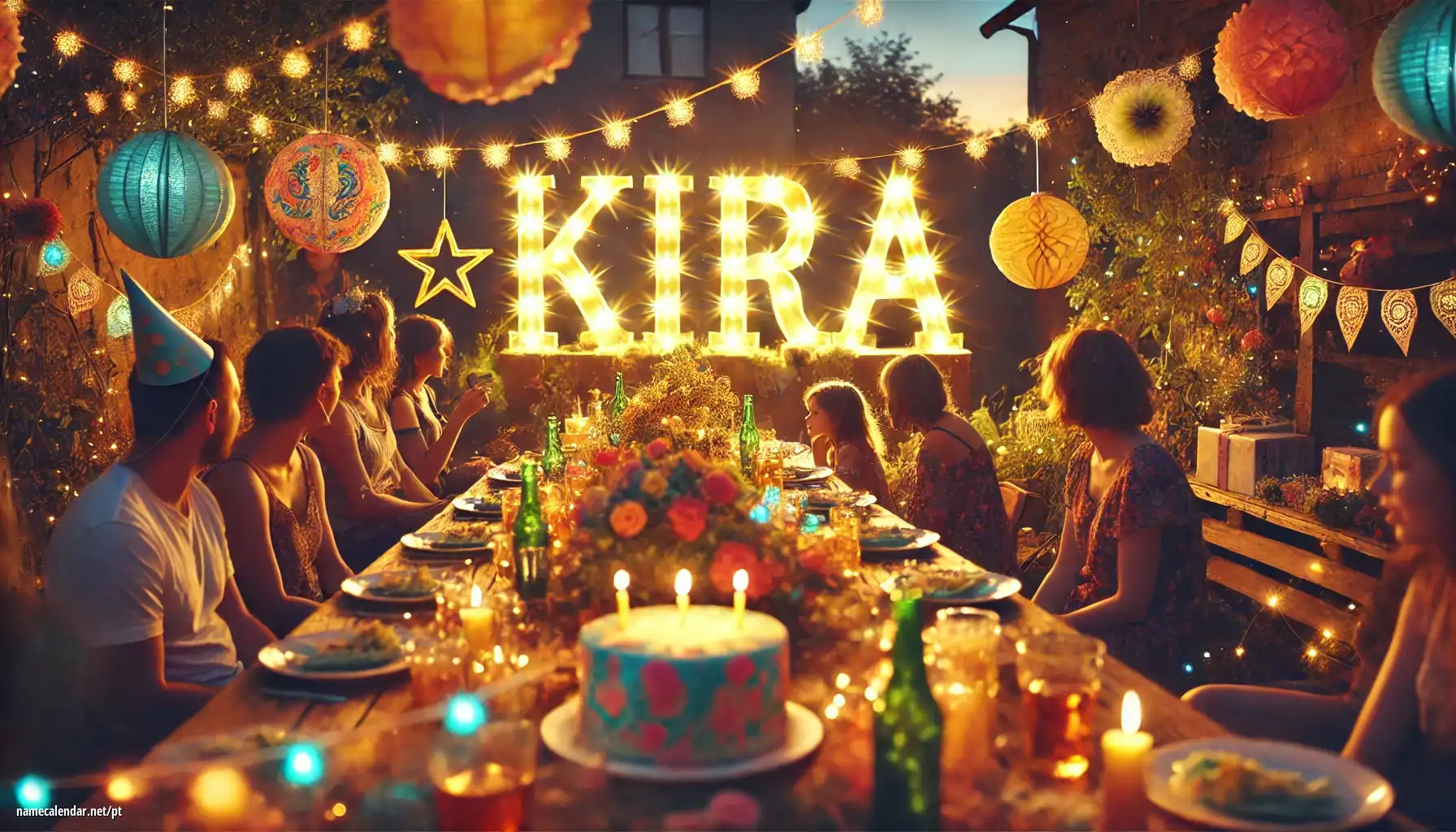 Celebração do dia do nome e nome - Kira