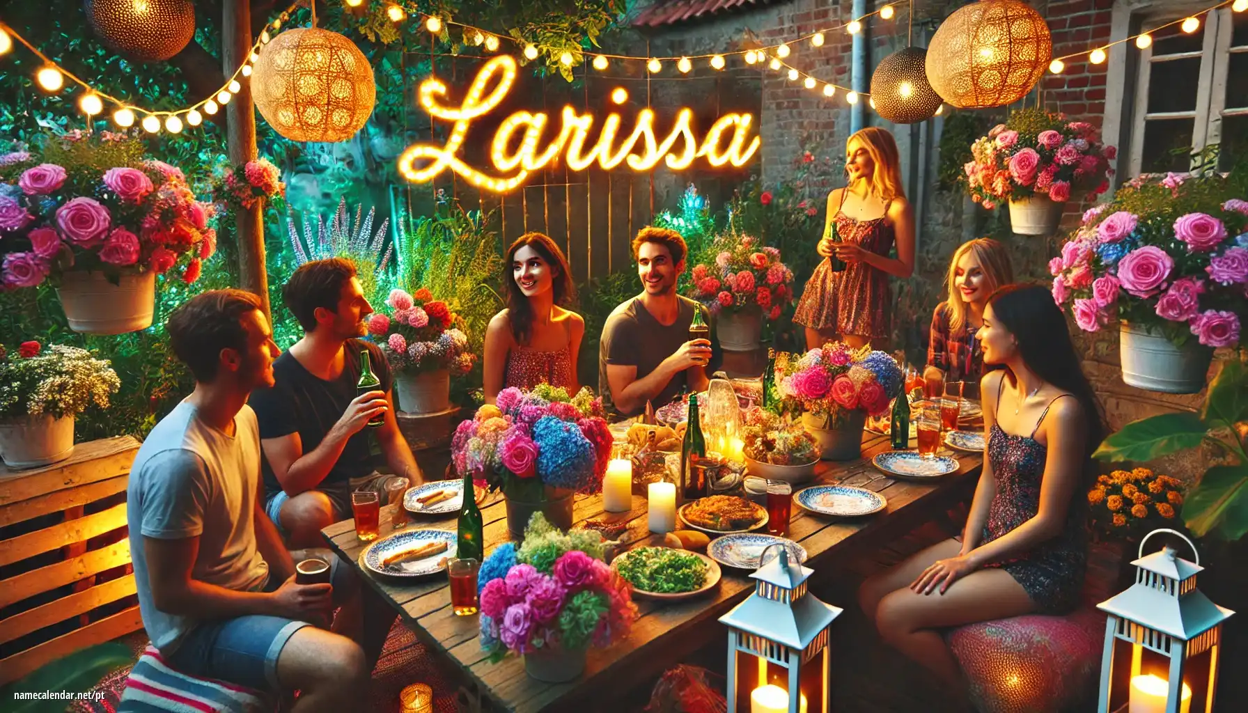 Celebração do dia do nome e nome - Larissa